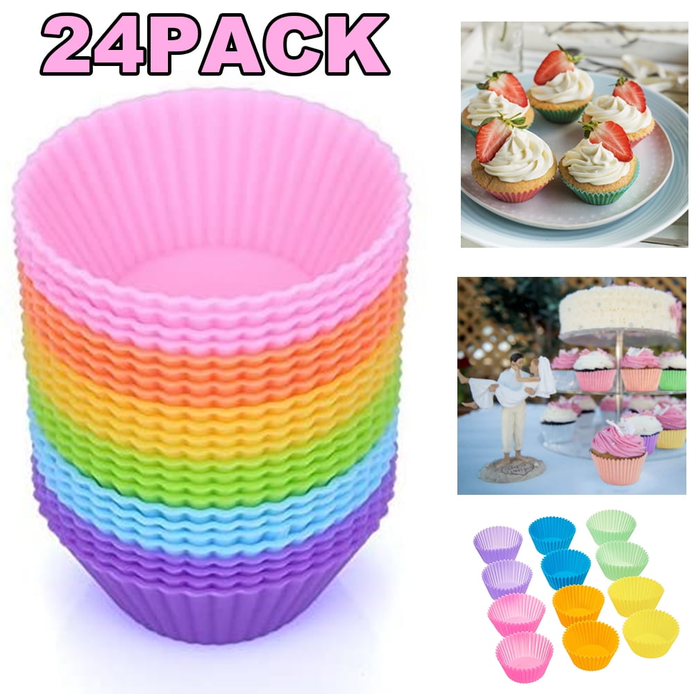 The Silicone Kitchen Reusable Silicone JUMBO Baking CupsNon-ToxicBPA Fr... 