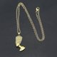 thumbnail image 4 of Collar de la reina egipcia Nefertiti, unisex, color dorado, collares africanos para mujer, joyería de acero inoxidable, regalo del mes de la historia negra - E184-gold-Product co E184-gold, 4 of 4