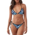 thumbnail image 1 of Balery Blue and White Butterflies Pijama Estampado Bikini de Dos Piezas para Mujer - Conjunto de Bikini Ajustable Sexy y Cómodo para Playa, 1 of 6