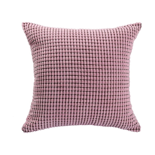 Funda de Almohada uxcell Dormitorio sofá Pana Rosa 18 x 18