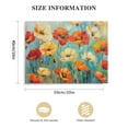 thumbnail image 3 of Nawypu  Orange Flower Wall Art Poppy Flower canvas prints Modern Flowers Bedroom Wall Decor Artwork Stretched and Framed Ready to Hang, 3 of 6