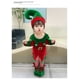 thumbnail image 2 of Conjunto de pantalones navideños verdes para niñas, 3 piezas, sombrero, camiseta y pantalones, disfraz de elfo, fiesta familiar de Año Nuevo, juego de rol, actuación, 2 of 5