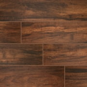 Botanica Teak 6 in. x 24 in. Glazed Porcelain Floor and Wall Tile (10 sq. ft. / case)