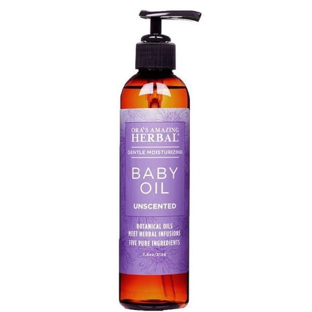 Ora’s Amazing Herbal Baby Oil with Calendula and Licorice, Gentle Moisturizing Body Oil