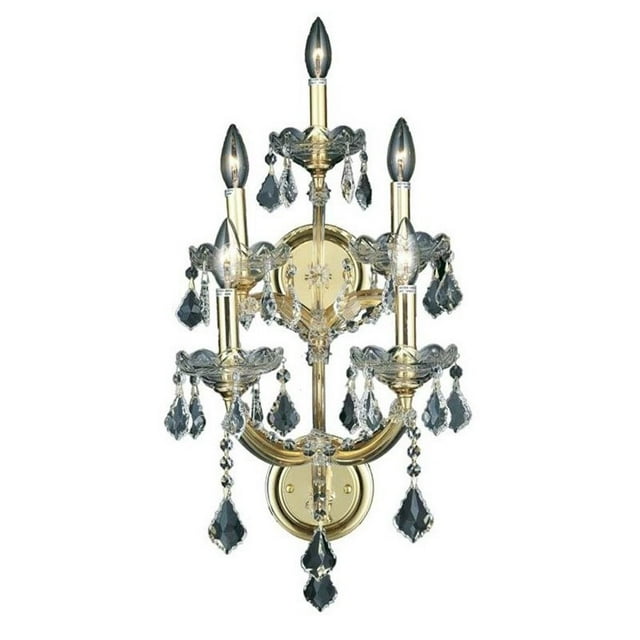 Elegant Lighting Maria Theresa 30" 5 Light Spectra Crystal Wall Sconce