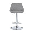 thumbnail image 3 of Bronte Living Leatherette Bar Stool 360 Swivel High Backrest Adjustable Height Base with Hard Floor Protection Plastic - Series Janice - Set of 2, 3 of 4