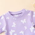 thumbnail image 4 of Toddler Kid Girl Outfits Clothes Floral Short Sleeve T-Shirt Top + Waist Pocketed Summer Short Sets 4-7T Girl Clothes Girls Summer Set 1-3 Years,18-24 Months, 4 of 9
