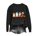 thumbnail image 2 of successthop Thanksgiving Sweatshirt for Women Pumpkin FLeece Oversized Crewneck Long Sleeve Sweaters Pullover Print Top, 2 of 4