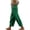 Green, variant on Women's Cotton Linen Pants, Elastic Drawstring Waist Casual Solid Color Trousers with Side Pockets, Spring Summer Lounge Pants for Women, Comfortable Daily Wear Pants Blue L