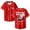 Red, variant on Hannah Bahng The Misunderstood Tour 2025 Baseball Jersey Shirt V-Neck Women Men Short Sleeve Streetwear Clothes