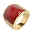thumbnail image 1 of Sonducket Anillo de acero inoxidable para mujer, moda de cumpleaños, boda, fiesta nupcial, tienda, fecha escolar, joyería de viaje para mujer Ropa, zapatos y accesorios Miscelánea Rojo Sonducket AP014986-10, 1 of 6