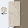 thumbnail image 2 of Esterilla de yoga PAIDU grande, 183 x 91 x 1 cm, extra ancha y gruesa, color beige, 2 of 7