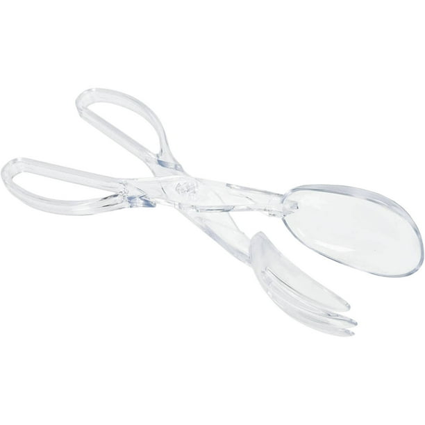 Way to Celebrate! Clear Plastic Salad Tongs, 1 Ct