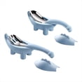 thumbnail image 1 of Cuchara Tenedor para Comida Infantil con Forma de Dinosaurio, Juego de Vajilla de Acero Inoxidable con para , Color Azul., 1 of 5