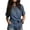 *Navy, variant on ClodeEU Women's Round Neck Short Sleeve Side Tie Knot T Shirt,Solid Soft Casual Tee Army Green,Women's Plus L