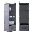 thumbnail image 3 of Greensen Organisateur Suspendu pour Garde-Robe, Support de Rangement pour Vêtements et Vêtements à 4 Tablettes avec Tiroir, Organisateur Suspendu pour Garde-Robe, Organisateur Suspendu pour Vêtements, 3 of 8
