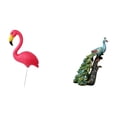 thumbnail image 5 of simhoa Flamingo Fairy Garden Stake Sculpture and Peacock Animal Statue Collection for Elegant Holiday Spring Backyard and Home Decoration Ornament, 5 of 8