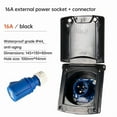 thumbnail image 1 of RV External Power Connector 16A External Flush Hook Up Waterproof Socket Camper Caravan Accessories ,RV Tool, 1 of 7