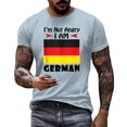 thumbnail image 1 of T-Shirt pour Homme à Imprimé de Lettres Allemandes, Confortable, Estival et Décontracté, en Tissu Extensible, pour l'Intérieur et l'Extérieur, 1 of 6