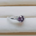 thumbnail image 1 of Alexandrite Ring, 925 Sterling Silver Ring Color Change Stone Ring, Round Cut Alexandrite Ring, Ring for Gift, 1 of 3