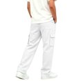 thumbnail image 7 of Sevevn Boys Cargo Pants with Drawstring Elastic Waist Casual Straight Leg Jogger Trousers with Functional Side Pockets Relaxed Fit Everyday Pants for School Play and Outdoor Activities, 7 of 7