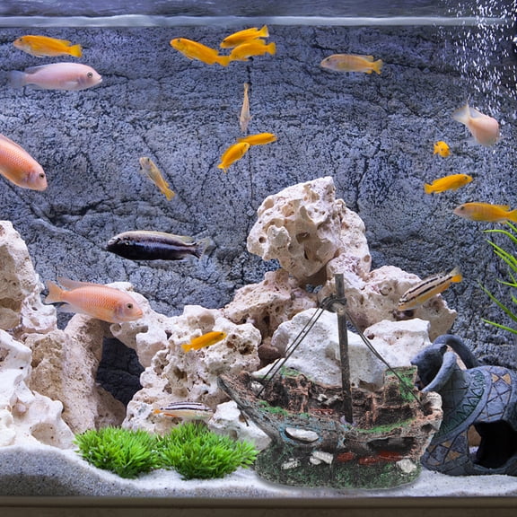 Pirate Ship Model Resin Shipwreck Decoration Fish Tank Miniatures Pet Accessories Aquarium Boat Ornament 55 Gallon Stand
