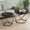 Black, variant on Blazezo Coffee Table Set of 2 Small Round Side Table with Steel Frame, Hidden Storage Space Stackable End Table for Living Room Bedroom Office