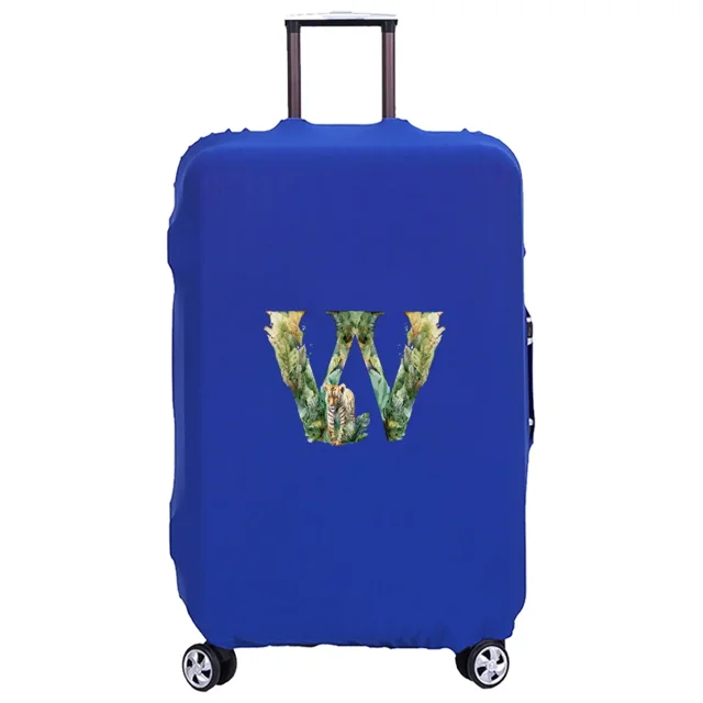 Luggage Cover Washable Case Cover Protective Case Scratch Proof Case Cover Suitable for JungleTiger Print Pattern Fits 18-32inch jungle tiger letterW S