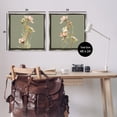 thumbnail image 4 of Stupell Industries Classic Blooms on Green Botanical & Floral Painting Gray Floater Framed Canvas Art Print Wall Art, 25 x 25, Set of 2, 4 of 10