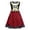 R117/Red, variant on Vividxx Girls Pirate Halloween Dress Ruffle Flutter Sleeve Print Gown Red Black Stripe Skull Swing Dress Hallowmas‌ 7-8 Years