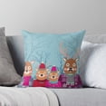 thumbnail image 6 of Ryan; Cute Deer Family Winter Christmas Throw Pillow Cover 45x45cm, Festive Wildlife Decorative Cushion for Cozy Holiday Decor, 6 of 7