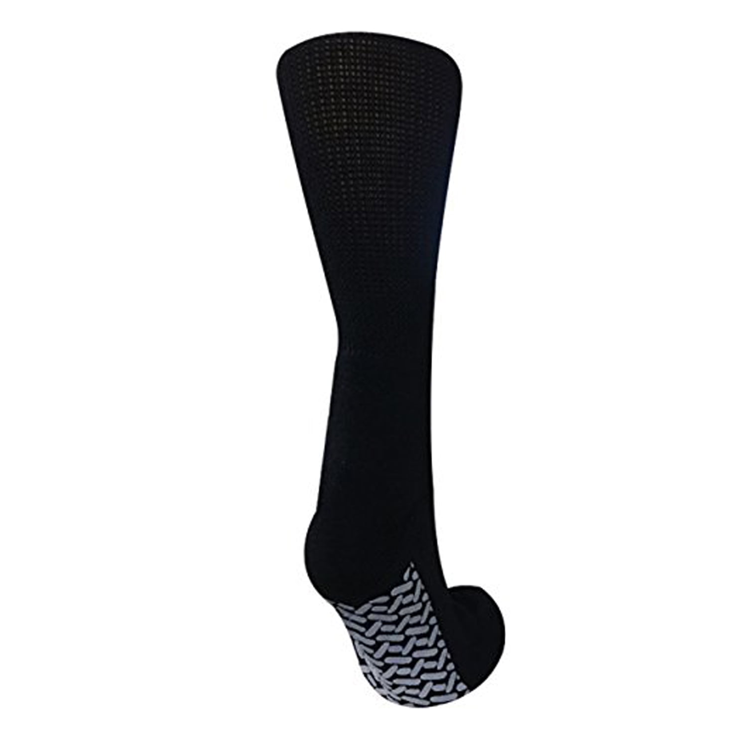 Noble Health Care Diabetic anti Skid Hospital Slipper Socks Women's 13-15, Black (3 Pack)
