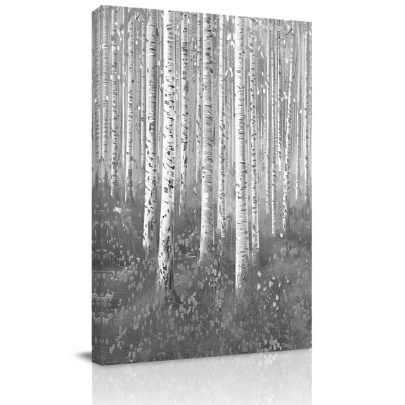 Canvas Wall Art, Grey Oil Painting Framed Canvas Prints for Living Room Bedroom, Contemporary Abstract Art Extra Large Gallery Wrapped Wall Decor for Home Office, Gifts, 24"x36" Ship Next Day