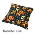 4 Pack Throw Pillow Covers Halloween Skull Breathable Pillow Cases