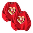 thumbnail image 1 of RXIRUCGD Sweat à Capuche Sport pour Enfants, Pull à Col Rond pour Garçons et Filles, Sweat à Manches Longues Couleur Unie (Rouge, Taille : 2 Ans), 1 of 3