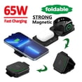 thumbnail image 2 of Wireless Charging, 65W Magnetic Wireless Charger 3 In 1 Stand Foldable For Phone Watch Earphone Portable Fast Chargers
--------
Safe Charging Base, 2 of 6
