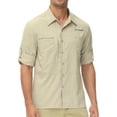 Pdbokew Men's Sun Protection Fishing Shirts Long Sleeve Travel Work