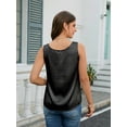 thumbnail image 6 of Zeagoo Women's Satin Sleeveless Crew Neck Camisole Tank Top Soft Lightweight Casual Dressy Blouse for Summer Daily Wear, 6 of 7