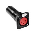 thumbnail image 1 of Adaptador XLR de montaje en panel pasante de 3 pines hembra a macho, 1 of 8