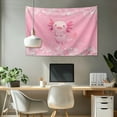 thumbnail image 2 of SEANATIVE Pink Axolotl Tapestry for Bedroom Cherry Blossom Wall Hanging Tapestry Aesthetic Tapestry Wall Hanging Small Tapestry for Bedroom Decorative for Home Decor, 2 of 6