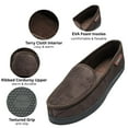 thumbnail image 3 of Alpine Swiss Wide Men’s Moccasin Slippers Steve | Memory Foam Slip-On House Shoes | Cozy Indoor Slipper with Durable Sole, 3 of 7