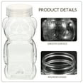 thumbnail image 3 of 6 botellas de miel con forma de oso para almacenar dulces, transparentes., 3 of 7