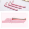 thumbnail image 5 of XOXODG Folding eyebrow knife 3 pieces Stainless Steel Eyebrow Razor Facial Hair Remover Trimmer Grooming Shaver, 5 of 9