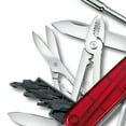 thumbnail image 4 of Victorinox Cyber Tool M Swiss Army Knife 32 Function Swiss Made Pocket Knife With Large Blade, Multiple Bits (Hex, Torx, Philips) and Scissors - Red Transparent, 4 of 6