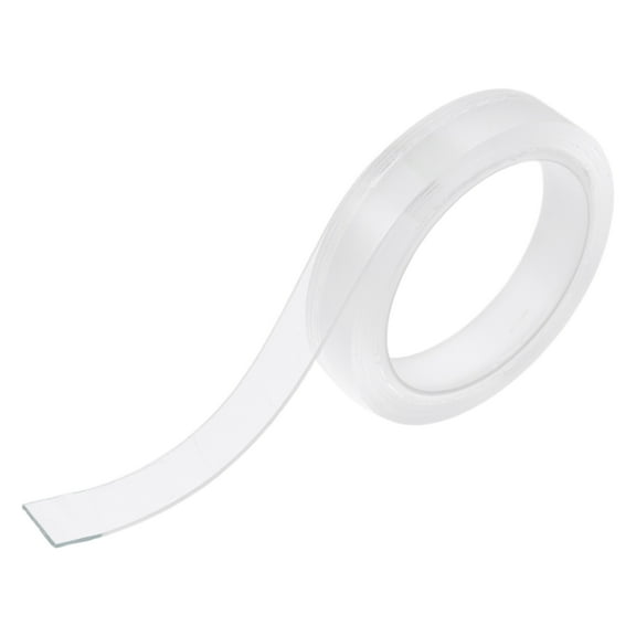 Unique Bargains 1 Roll Car/DIY Crafts Nano Double Sided Tape Heavy Duty Reusable Clear Tape Strips 3.28ftx0.39"x0.04"