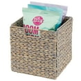 thumbnail image 6 of mDesign Woven Hyacinth Kitchen Storage Organizer Basket Bin, 4 Pack, Gray Wash, 6 of 8