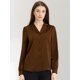 thumbnail image 2 of Top de manlarcon cuello camisero y botones pamujer Marrón XL, 2 of 6