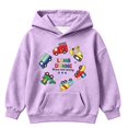 thumbnail image 6 of Coerni Girls Hoodie Cartoon Construction Truck Graphic Sweatshirt Funny Print Kids Trendy Hooded Pullover Spring Fall Casual Wear, 6 of 6