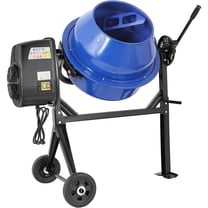 ANLIBATT Portable Concrete Mixer 4.0 Cu Ft Electric Cement Mixing Machine 120V 550W 360 Adjustable Drum With Wheels Stand Safety Lock