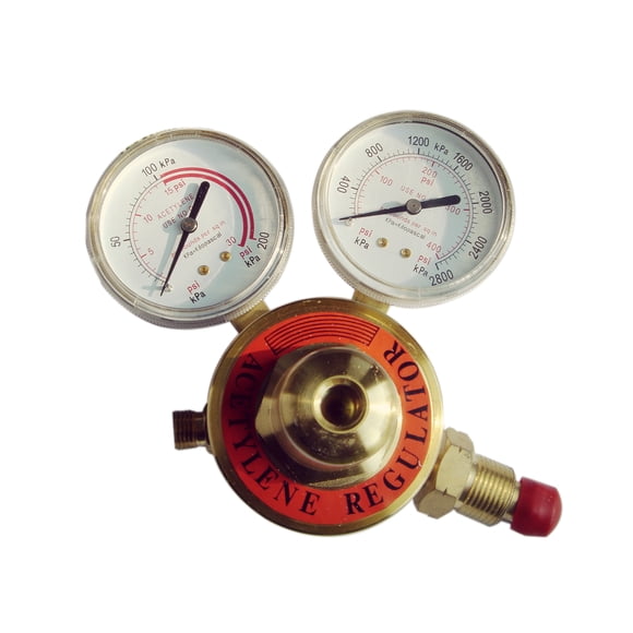 Régulateur Acétylène Sortie Moyenne 2-15 Psi Entrée 0-300Psi Cga 510 Compatible avec Torche de Coupe de Calibre de Type Harris, 3 Pack